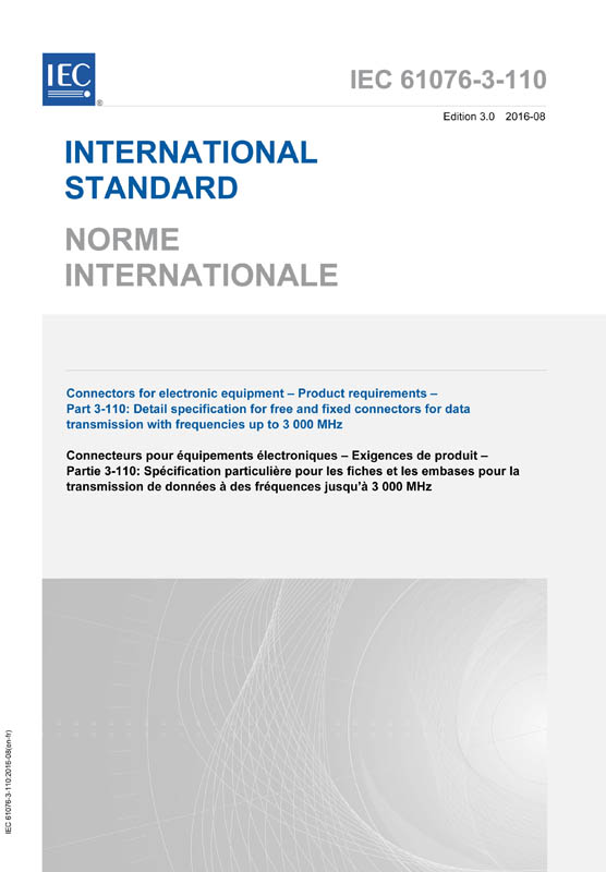 Cover IEC 61076-3-110:2016